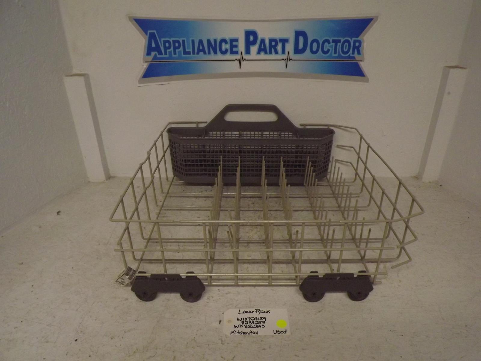 KitchenAid Dishwasher W10728159 8539257 WP8562043 Lower Rack Used KitchenAid Dishwasher W10728159 8539257 WP8562043 Lower Rack Used